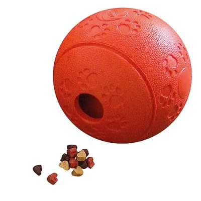 Abbildung von Nobby Vollgummi Snackball rot 11 cm