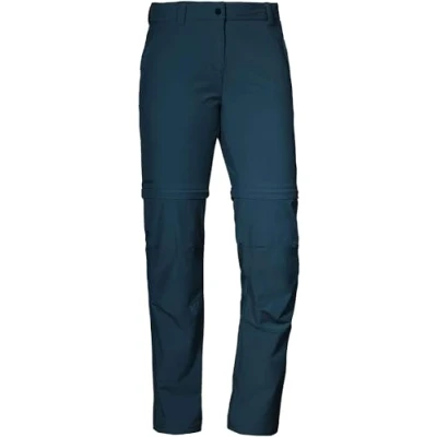 Abbildung von Schöffel Damen Pants Ascona Zip Off, leichte und komfortable Hose mit optimaler Passform, flexible Outdoor für Frauen, dress blues, 80