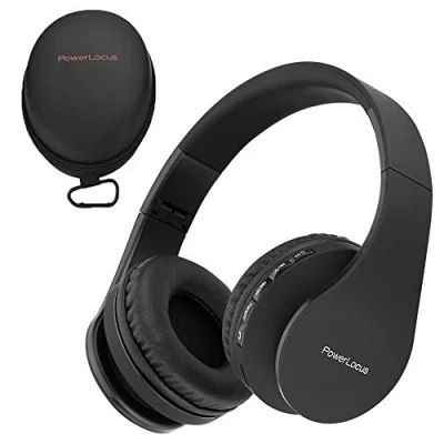 Abbildung von PowerLocus P1 Bluetooth Kopfhörer Kabellos, Wireless 5.0 Over Ear, Ear mit mikrofon, Verbesserte Stereo Bass Sound, Faltbare für iPhone,Android,PC,iPad,TV