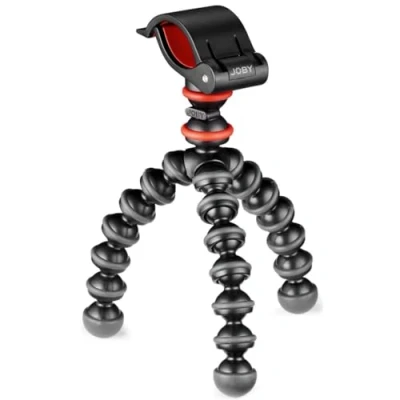 Abbildung von JOBY GorillaPod Starter Kit, Vielseitiges Flexibles Mini Stativ mit Universeller Smartphone Klemme, GoPro Halterung, Taschenlampenhalterung, Schnellwechselplatte, Universell Kompatibel, FIFA WM Spiele
