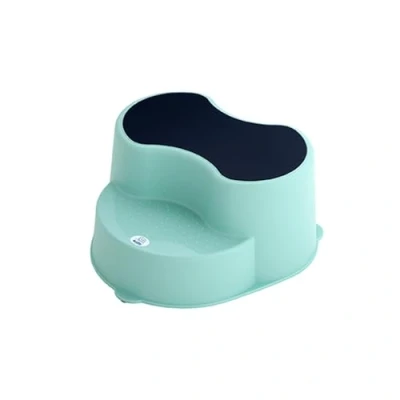 Abbildung von Rotho Babydesign TOP Kinderschemel recycelt Tritthocker Trittschemel Trittleiter Kindertreppe Antirutschfläche grün