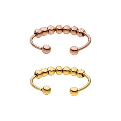 Abbildung von Purelei® Shade Anxiety Ring Set Fidget Damenring aus langlebigem Edelstahl Wasserfeste Ringe in verstellbaren Größen erhältlich von 50 66 Damenschmuck (Silver, 60)