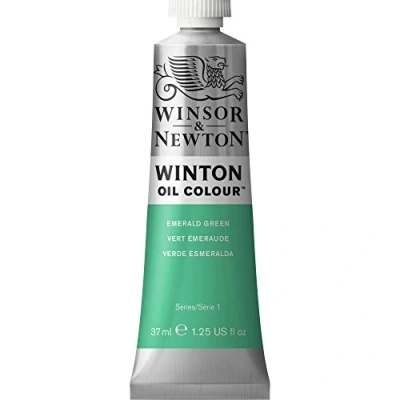 Abbildung von Winsor &amp; Newton 1414241 Winton, feine hochwertige Ölfarbe 37ml Tube mit gleichmäßiger Konsistenz, Lichtbeständig, hohe Deckkraft, Reich an Farbpigmenten Smaragd Grün