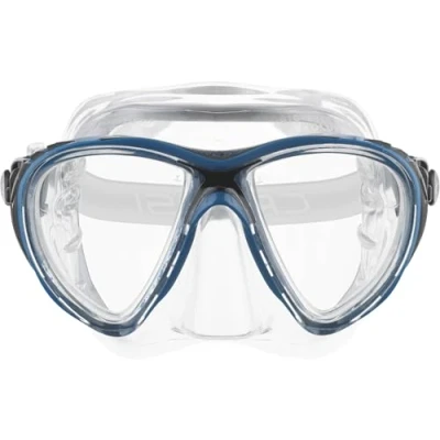 Abbildung von Cressi Erwachsene Tauchmaske Big Eyes Evolution Crystal, Transparent/Blau Schwarz, Eine Größe