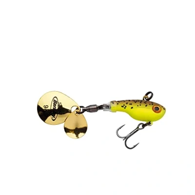 Abbildung von Berkley Pulse Spintail Perch Barsch Angelköder, 5cm 5 g, Brown Chartreuse