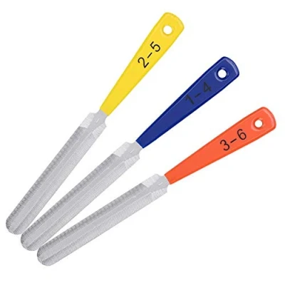 Abbildung von Tbest Sattelfeilen Gitarre, Gitarren Feile Gitarre Nut Files,3 Stücke Fret Datei Bridge Nagel Puller Reparatur Luthiers Werkzeug Set Für Bass Mandoline Banjo Ukulele