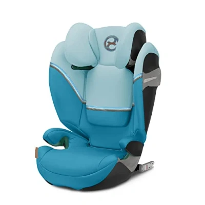 Abbildung von CYBEX Gold Kindersitz Solution S2 i Fix, Für Autos mit und ohne ISOFIX, 100 150 cm, Ab ca. 3 bis 12 Jahre (15 50 kg), Beach Blue