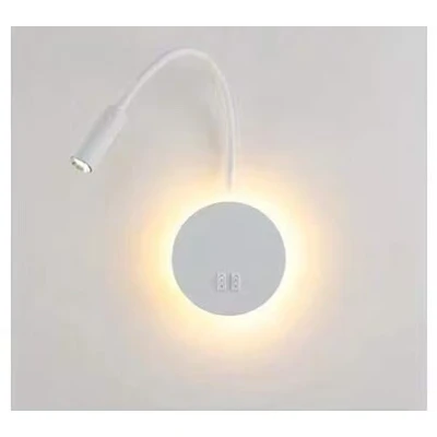 Abbildung von Budbuddy 3W+8W LED leselampe wandlampe mit schalter Modern wandleselampe Bettlampe Wandleuchte innen Leselicht Schwenkbar Wandbeleuchtung Flur Schlafzimmer Hotels Nachttischlampe 3000K