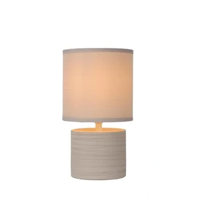 Abbildung von LUCIDE GREASBY Tischlampe Ø 14 cm 1xE14 Beige