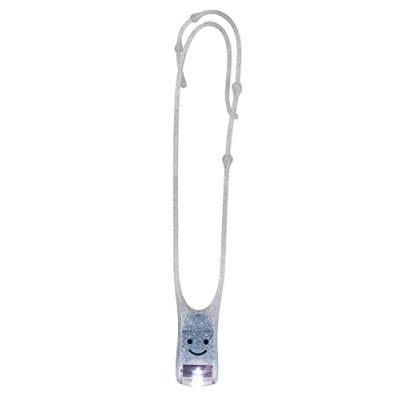 Abbildung von moses. Lese Buddy Das Leselicht für Kinder Multifunktionale Leselampe in Silber mit Glitzer Taschenlampe zum Umhängen, 26244