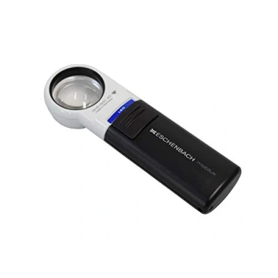 Abbildung von Eschenbach Optik Lupe Handlupe mit LED Beleuchtung mobiluxLED Vergrößerung: 12,5x Linsengröße: (Ø) 35mm