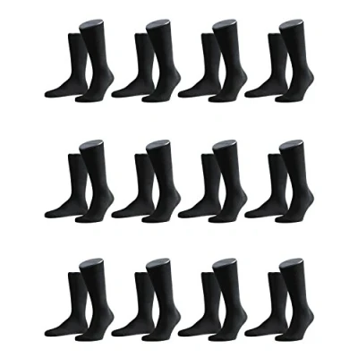 Abbildung von FALKE Herren Family Socken Strümpfe 14645 9er Pack, Sockengröße:43 46;Artikel:14645 3000 black