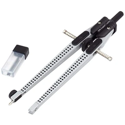 Abbildung von FABER CASTELL 174472 Schnellverstellzirkel GRIP 2001, silber
