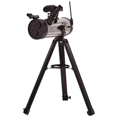 Abbildung von Celestron 22453 StarSense Explore LT127AZ Newtonian Reflector Telescope with Smartphone App enabled Technology includes Two Eyepieces, 2x Barlow lens, Phone Dock and Height adjustable Tripod, Silver