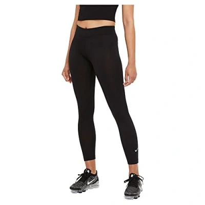 Abbildung von Nike Sportswear W NSW Essntl Lggng 7/8 LBR MR Leggings Hosen, Damen, Größe: XS, Black/white
