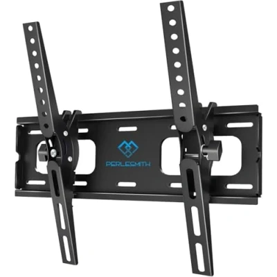 Abbildung von TV Wandhalterung Neigbare Halterung für 26 65 Zoll Flach&amp;Curved Fernseher oder Monitor bis zu 60kg, max.VESA 400x400mm