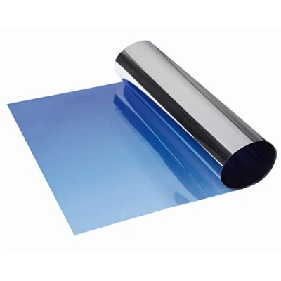 Abbildung von FOLIATEC SUNVISOR Reflex Blendstreifen Tönungsfolie Sonnenschutzfolie Windschutzscheibe Folie mit stylischer Farbverlauf, blau, 20 x 150 cm