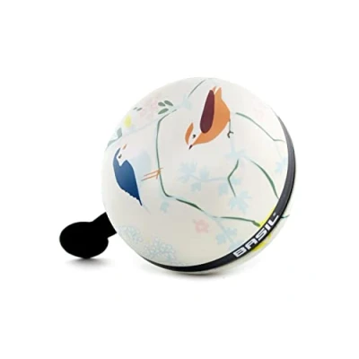 Abbildung von Basil Big Bell Wanderlust Fahrradklingel White 80 mm