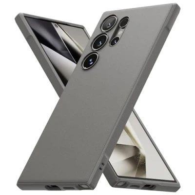 Abbildung von Ringke Onyx Case Kompatibel mit Samsung Galaxy S24 Ultra Hülle 6,8 Zoll (2024), rutschfeste Flexibel TPU Kratzfest Dünn Handyhülle für Gray