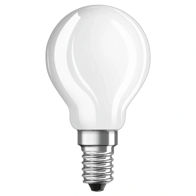 Abbildung von OSRAM Filament LED Lampe mit E14 Sockel, Tageslicht, 6500 K, 4W, Ersatz für 40W Glühbirne, matt, Retrofit CLASSIC P