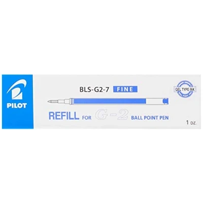 Abbildung von Pilot BLS G2 7 L, Nachfüllstift für G 2, Gel, 07, Blau, 12er Pack