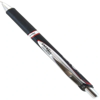 Abbildung von Pentel EnerGel Document BLP77 BX Gel Tintenroller, rot, 0,7 mm Strichstärke, Druckmechanik, nachfüllbar, wasserfeste, lichtechte Tinte dokumentenecht nach ISO 27668 3