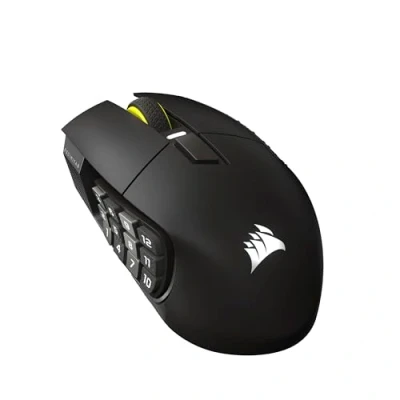 Abbildung von Corsair Scimitar Elite Wireless SE MMO Gaming Maus 33.000 DPI, 16 Programmierbare Tasten, Einstellbarer Key Slider™, 1K Hyper Polling, bis zu 150 Std. Akku PC, PS5, PS4, Xbox, Mac Gunmetal