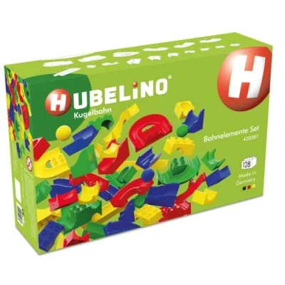 Abbildung von Hubelino 420381 128 teiliges Bahnelemente Set Kugelbahn, Kompatibel