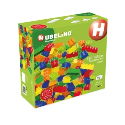 Abbildung von Hubelino #400390 120 teiliges Bausteine Set, kompatibel mit großen Bausteinen anderer Hersteller, Made in Germany, ab 1,5 Jahren