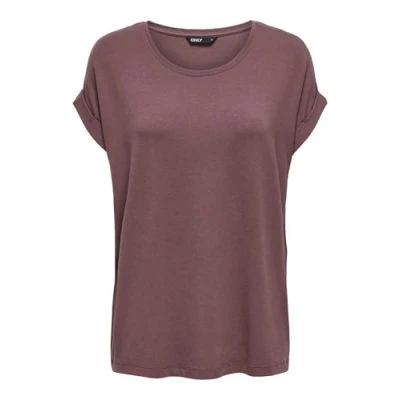 Abbildung von ONLY Moster Oneck NOOS JRS Tshirt basic, Damen, Größe: XS, Rose brown