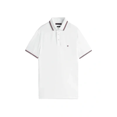 Abbildung von Tommy Hilfiger Tipped SLIM FIT Poloshirt, Herren, Größe: XL, White