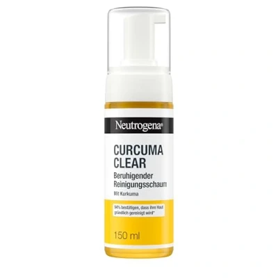 Abbildung von Neutrogena Curcuma Clear Gesichtsreinigung, Beruhigender Reinigungsschaum, Make up Entferner, 150ml