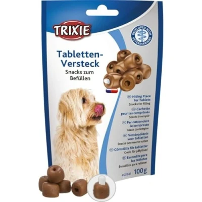 Abbildung von Trixie Tabletten Versteck für Hunde 100 g Ergänzungsfuttermittel Kann die Gabe von Medikamenten erleichtern Öffnung Gut verformbar