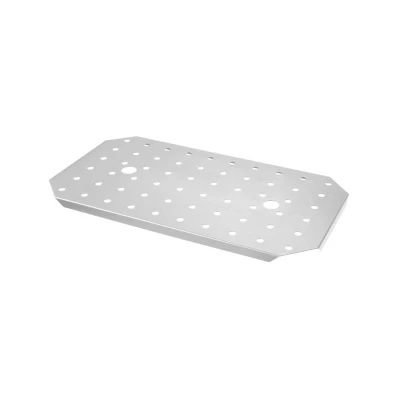 Abbildung von HENDI GN Abtropfgitter 2/3 Edelstahl 40 bis 300 C gelocht stapelbar, Gastro Einlegeboden