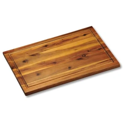 Abbildung von Kesper 28181 Tranchierbrett 40x26x1,5cm aus Akazie, Braun, 40 x 26 1,5 cm