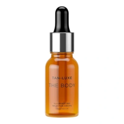 Abbildung von Tan Luxe THE BODY Selbstbräunungstropfen, Medium (15 ml), fügen Sie Bräunungstropfen zur Hautpflege für individuelle Körperbräune hinzu, tierversuchsfrei und vegan