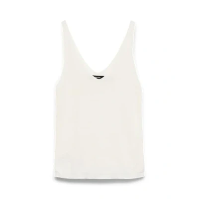 Abbildung von VERO MODA Damen Geripptes Struktur Top Einfarbiges V Ausschnitt Shirt Ärmelloses Strick Oberteil VMNEWLEX
