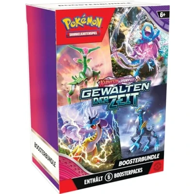 Abbildung von Pokémon Sammelkartenspiel: Boosterbundle Karmesin &amp; Purpur Gewalten der Zeit (6 Boosterpacks)