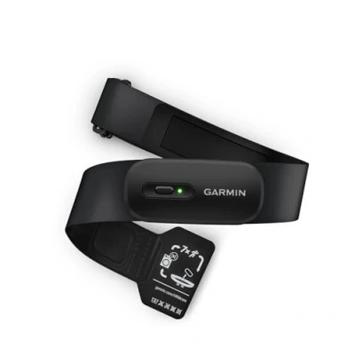 Abbildung von Garmin HRM 200 Herzfrequenz Brustgurt zur Messung präziser und HFV Daten, Batterielaufzeit von bis zu 1 Jahr, waschmaschinenfester Gurt, größenverstellbar, Größe M XL