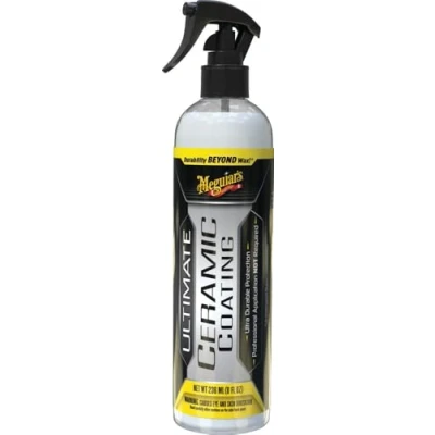 Abbildung von Meguiar&#039;s Ultimate Ceramic Coating Haltbarer Keramikschutz mit Wasserabperleffekt, verbessertem Glanz, Glätte und Kaschierung kleinerer Lackfehler G240108EU 237 ml