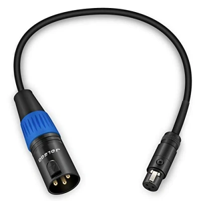 Abbildung von JOLGOO Adapterkabel XLR Stecker auf Mini Buchse, 3 polig Mini, m