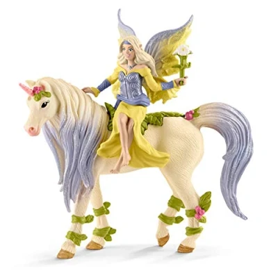Abbildung von schleich 70565 Sera mit Blüten Einhorn, für Kinder ab 5 12 Jahren, BAYALA Spielfigur