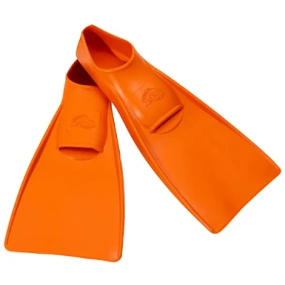 Abbildung von Flipper SwimSafe 1100 Schwimmflossen für Kinder und Kleinkinder, in der Farbe Orange, Größe 22 24, aus Naturkautschuk, als Schwimmhilfe unbeschwerten Schwimm Badespaß