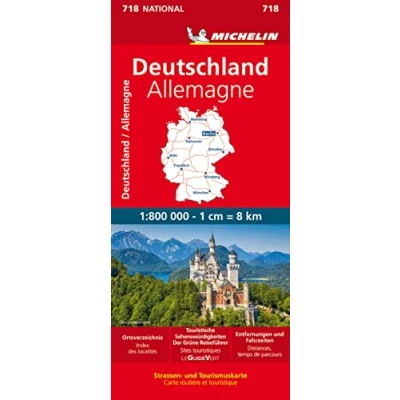 Abbildung von Michelin Deutschland: Straßen und Tourismuskarte; Auflage 2023 (MICHELIN Nationalkarten)