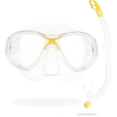 Abbildung von Cressi Premium Combo Schnorchelset Junior erhältlich mit Marea Jr oder Estrella Maske und Top Schnorchel, Unisex Kind