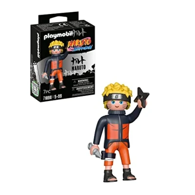 Abbildung von PLAYMOBIL Naruto Shippuden 71096 Uzumaki mit Shuriken und Kunai, kreativer Spielspaß für Animefans tollen Details authentischen Extras, 7 teilig, ab 5 Jahren