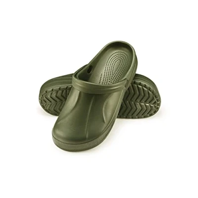 Abbildung von ESTRO Gartenschuhe Herren Clogs Gummi Gartenclogs Männer Hausschuhe Leicht Gummischuhe Für F06 (44, Grün)