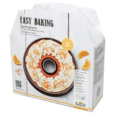 Abbildung von Birkmann RBV, 881044, Easy Baking, Springform mit zwei Böden, Ø 26 cm, Stahl, grau