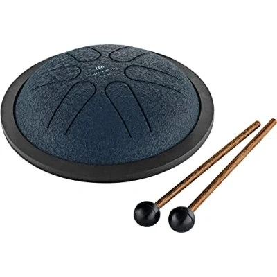 Abbildung von Sonic Energy 6 Zoll Zungentrommel A Dur, Töne Für Meditation, Yoga, Kinder Inkl. Schlägel und Tasche Marineblau (MSTD2NB)