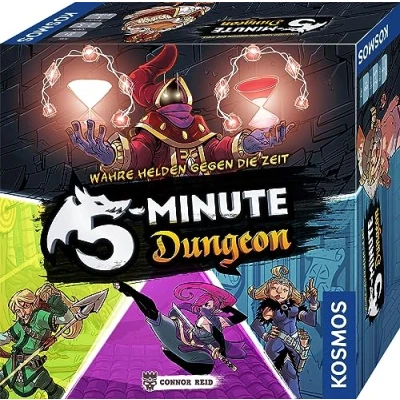 Abbildung von KOSMOS 692889 5 Minute Dungeon Wahre Helden gegen die Zeit. Temporeiches Gesellschaftsspiel für Realtime Fans, ab 8 Jahre, 2 Personen, Familienspiel